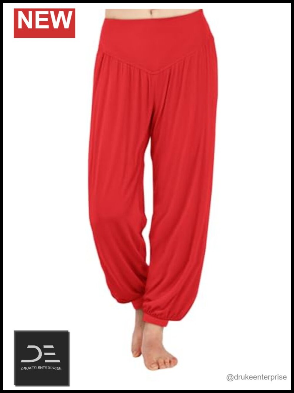 Women's Modal Yoga Harem Pants - Stretchy Lounge Joggers